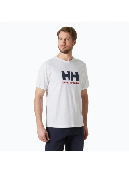 Tricou pentru bărbați Helly Hansen Logo white alb