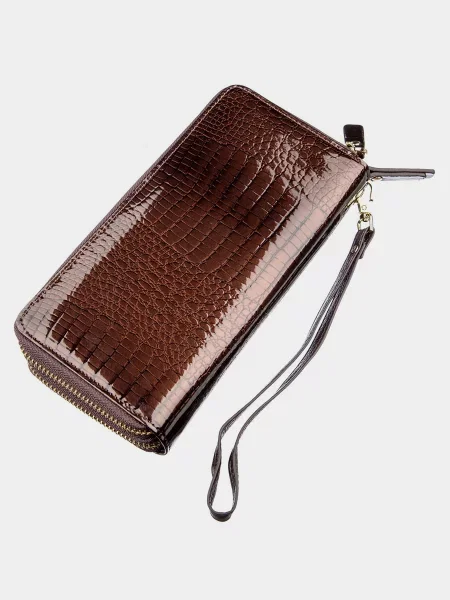 Кожаный кошелек St Leather Accessories коричневый