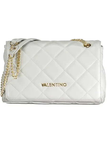 Torebka skórzana Valentino skórzana biała