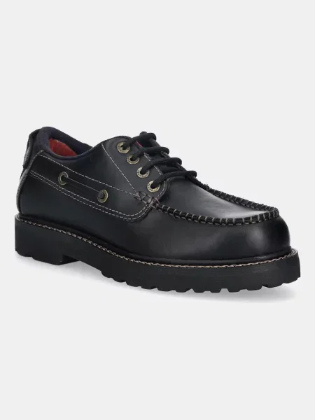 Tommy Jeans Pantofi cu șireturi ARCHIVE negru