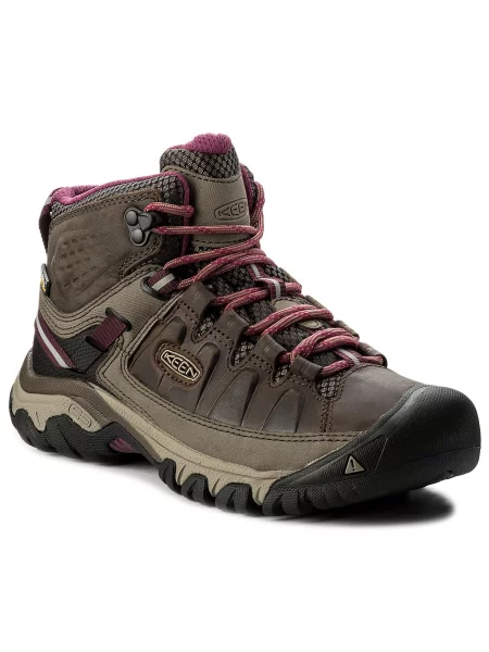 Παπούτσια πεζοπορίας Keen Targhee III Mid Wp Weiss/Boysenberry καφέ
