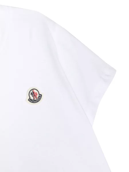Koszulka dziecięca Moncler Enfant biała