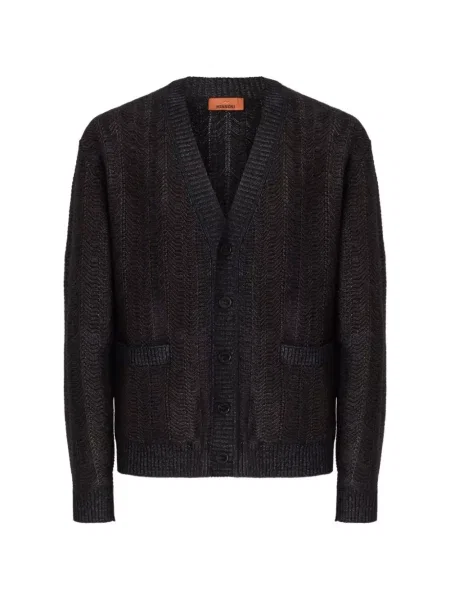 Cardigan Missoni cu decolteu în V maro