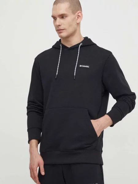 Dukserica Columbia Marble Canyon za muškarce s kapuljačom melanž crna