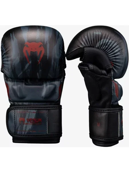 Rękawice Venum Demon Sparring ciemnoszary czerwony S czarny