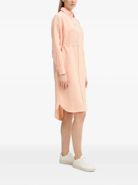 Rochie midi Lacoste portocaliu