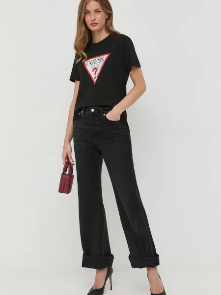 Тениска Guess черно