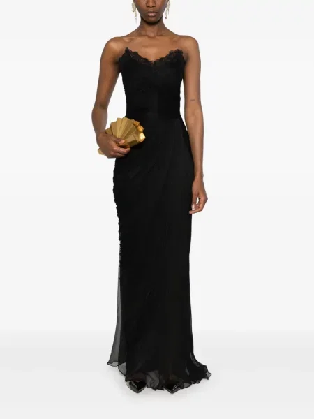 Rochie maxi Iris Serban de costum negru