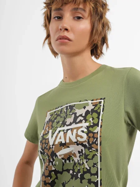 Vans Футболка Без підкладки зелений