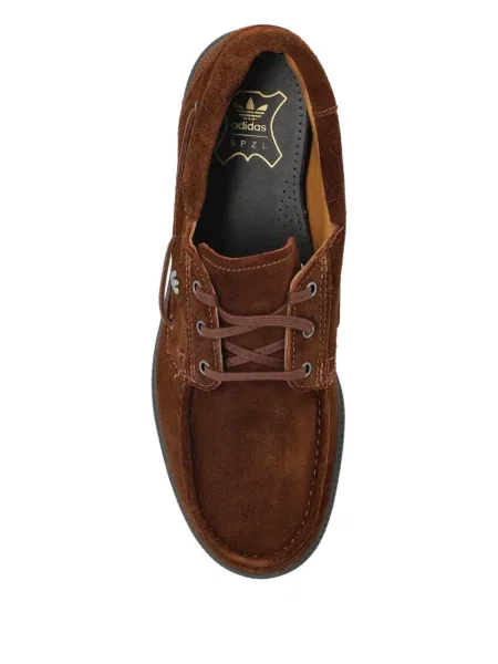 Semišové tenisky Adidas Gazelle s potiskem hnědé