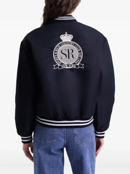 Яке тип бомбър Sporty & Rich бродирано синьо