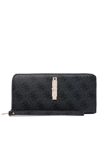 Guess Портфейл Yvonne Logo Slg Тъмносив
