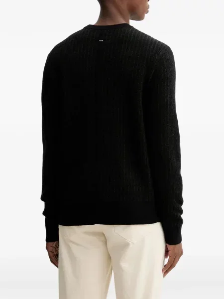 Pulover Rag & Bone cu decolteu rotund negru