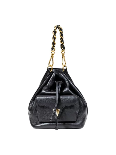 Torebka Coccinelle skórzana czarna