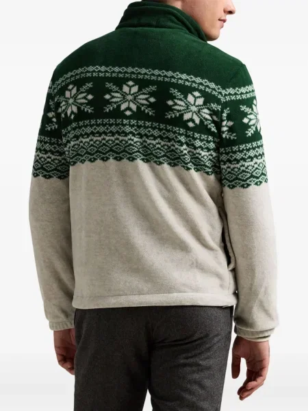 Polo Polo Ralph Lauren cu imagine de lână de costum verde
