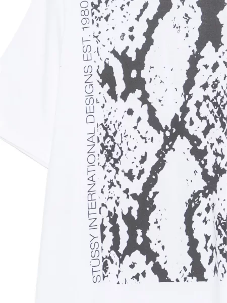 Tricou Stüssy cu imagine alb