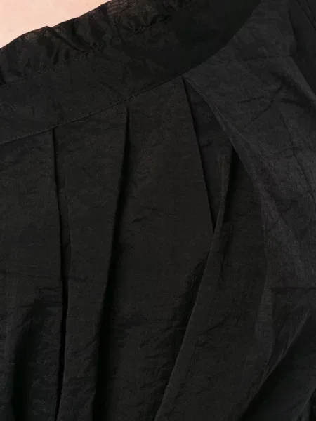 Rochie mini Shanshan Ruan plisată scurtă de costum negru