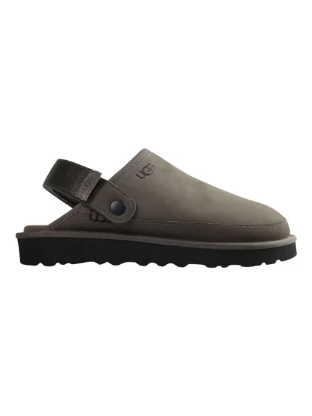 Klapki Ugg z nubuku zielone