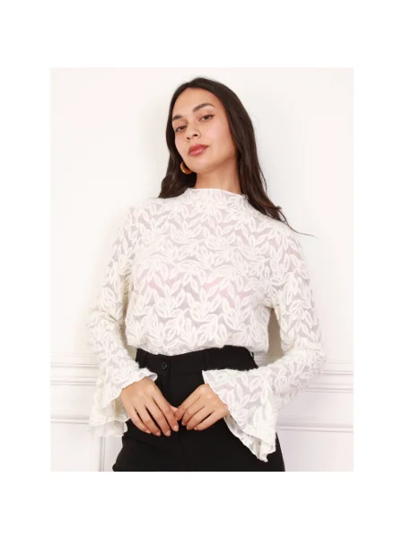Top La Modeuse alb