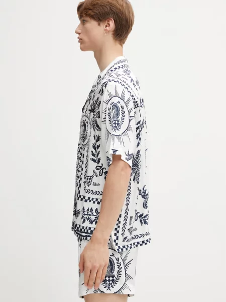 RHUDE Regista Tile cămașă cu vâscoză bărbați
