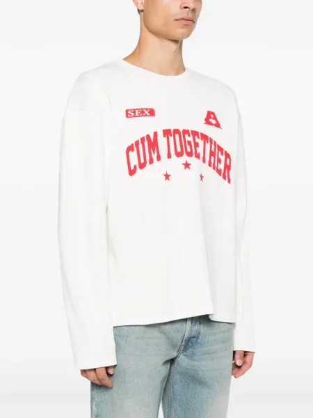 Lung tricou Carne Bollente alb