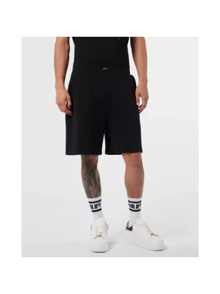Szorty Philipp Plein polarowe czarne