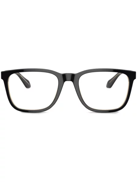 Ochelari de soare pătrați Giorgio Armani negru
