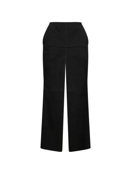 Pantaloni Rick Owens din piele negru