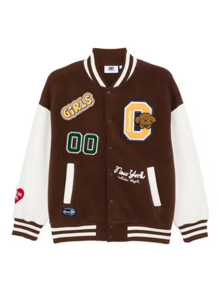 Geacă Chocoolate cu broderie maro