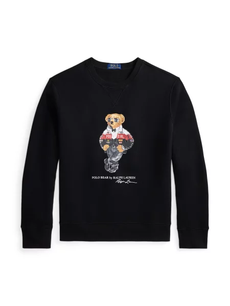Hanorac din fleece Polo Ralph Lauren din fleece alb