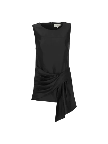Top Loulou Studio drapowany czarny