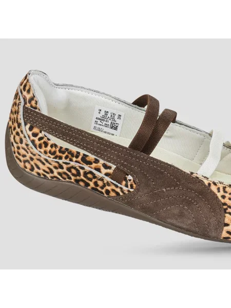 Pantofi Puma cu model leopard galben