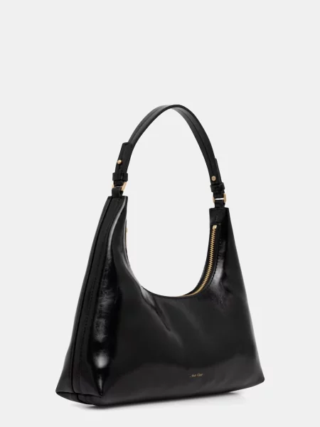 Geantă Calvin Klein Foil Logo Glossy negru