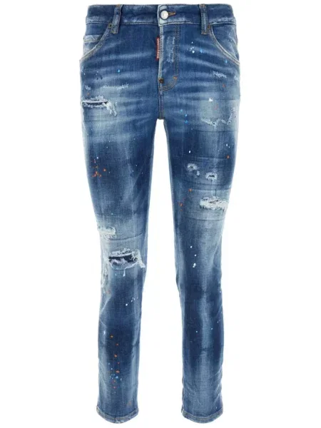 Jeansy dziecięce Dsquared2 niebieskie