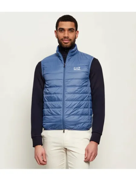 De puf vestă albastru