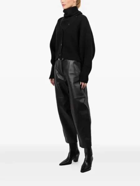 Kardigan Le Kasha asymetryczny czarny