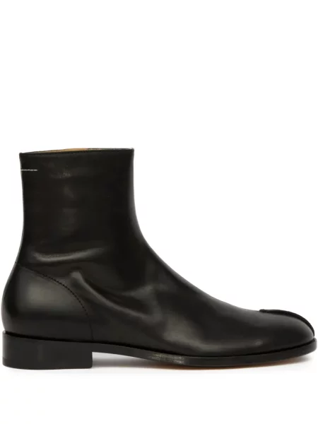 Cizme scurte Mm6 Maison Margiela din piele negru