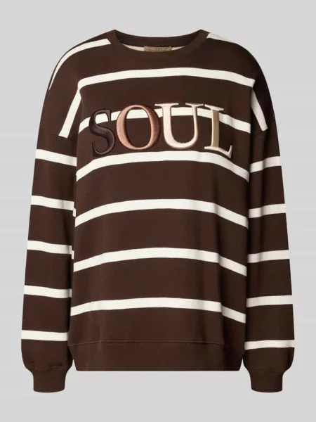 Bluza o kroju oversized z mieszanki bawełny z wyhaftowanym logo Smith And Soul