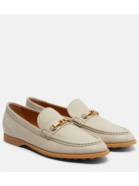 Pantofi loafer Tod's din piele alb