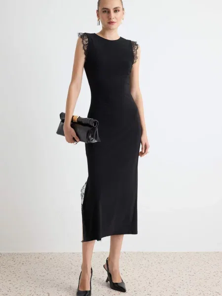 Trendyol Rochie de cocktail negru