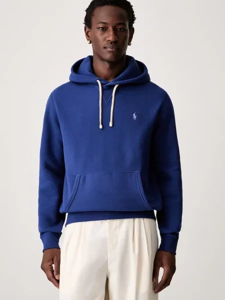 Polo Ralph Lauren hanorac cu glugă pentru bărbați cu albastru