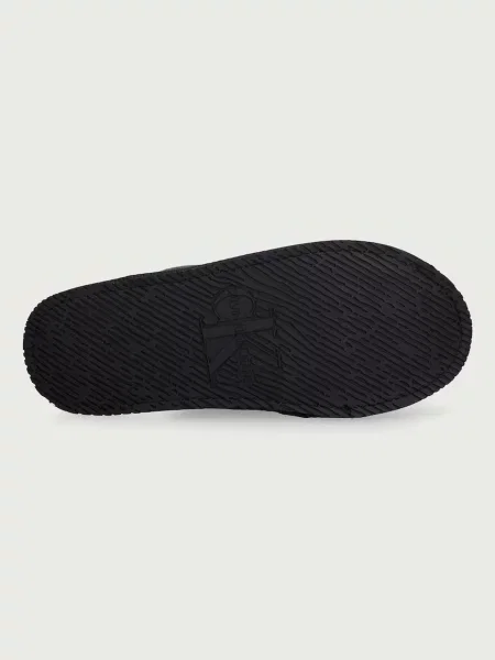 Calvin Klein пантофи мъжки HOTEL SLIPPER MONOLOGO FELT сиво