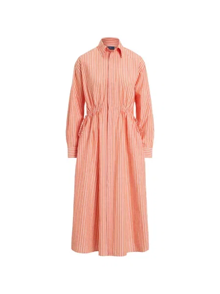 Vunena majica Polo Ralph Lauren s okruglim izrezom iznad koljena narančasta