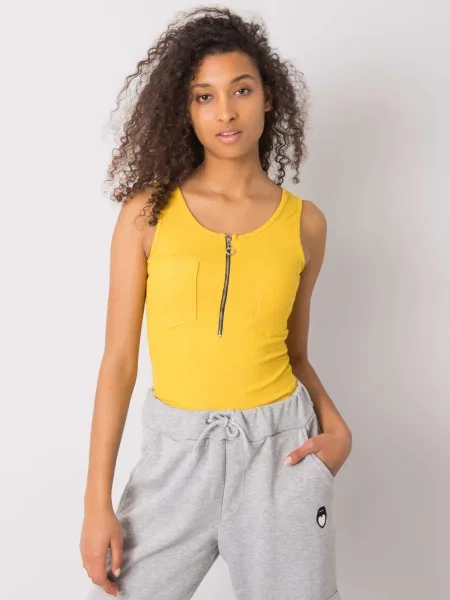 Top Fashionhunters cu dungi galben