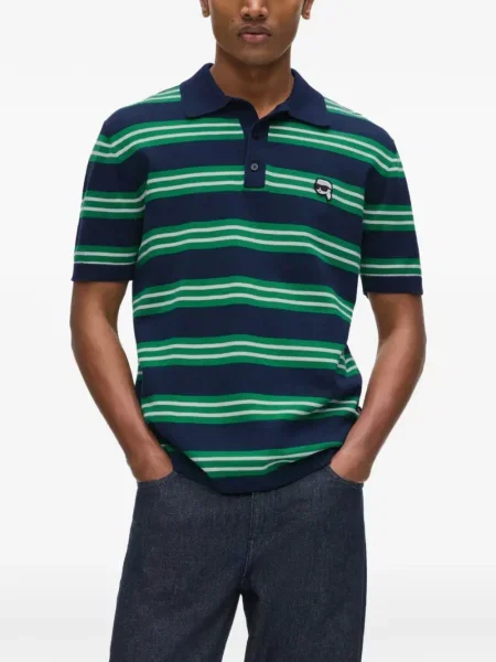 Tricou polo Karl Lagerfeld albastru