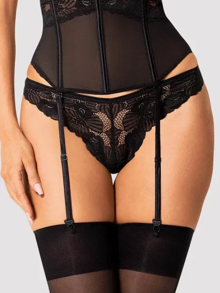 Для чулок из микросетки Пояс_Obsessive_Serena_Love чорні