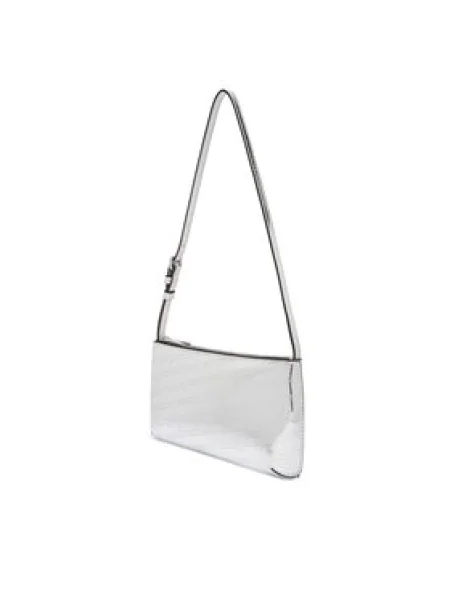 Tommy Jeans Kabelka Tjw Must Metallic Shoulder Bag Strieborná čierna