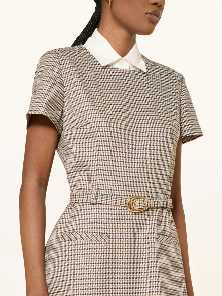 Hugo Sukienka Ketali Z Odpinanym Kołnierzem beige beżowa