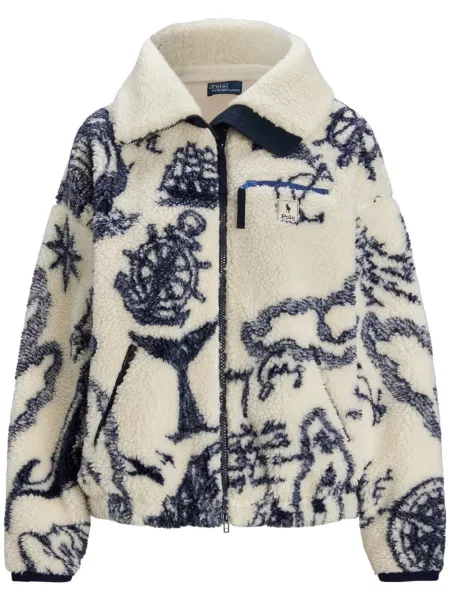 Vunena odgovarati polo majica Polo Ralph Lauren s printom zelena