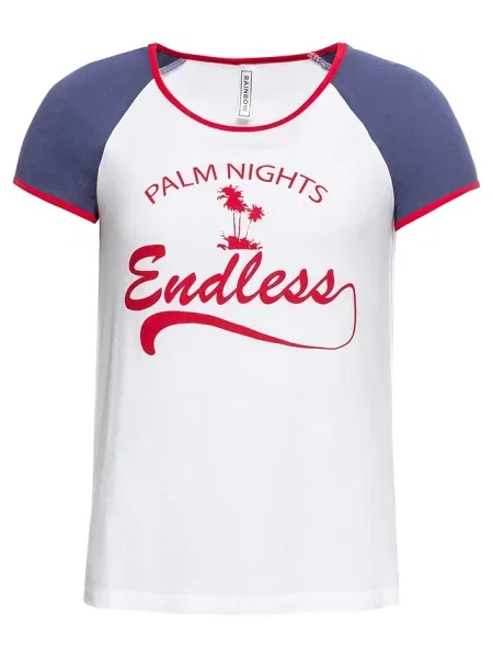 T-shirt z miękkiej mieszanki biała